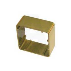 An image of Asec 38mm 1 Gang Brass Surface Housing