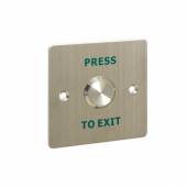 An image of PRESS TO EXIT' Switch with 22mm Button - H86 x W86mm 