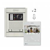 An image of NEXA 2 WAY VIDEO INTERCOM WITH ART4 G2+ LITE MONITOR - DOUBLE BUTTON