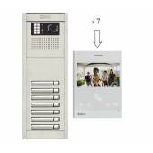 An image of NEXA 7 WAY VIDEO INTERCOM WITH ART4 LITE MONITOR - SINGLE BUTTON