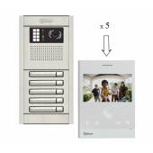 An image of NEXA 5 WAY VIDEO INTERCOM WITH ART4 LITE MONITOR - SINGLE BUTTON