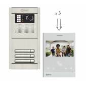 An image of NEXA 3 WAY VIDEO INTERCOM WITH ART4 LITE MONITOR - SINGLE BUTTON