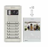 An image of NEXA 12 WAY VIDEO INTERCOM WITH ART4 G2+ LITE MONITOR - DOUBLE BUTTON