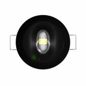 An image of BLACK – Spot LED Emergency Downlight, c/w open area & corridor lens