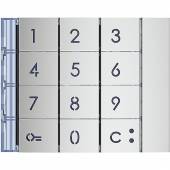 An image of Bticino Keypad Module Front Cover for Sfera Panels (Silver)