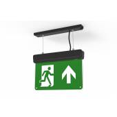 An image of SELF TEST – Blade Emergency Exit Sign c/w arrow UP legend