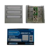 An image of Bitron AN6207/L – 3 or 6 button module – silver An image of Bitron AN6207/L – 3 or 6 button module – silver